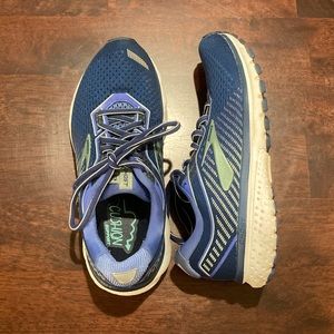 Brooks Ghost 12 Peacoat Blue Aqua Running Shoes 7